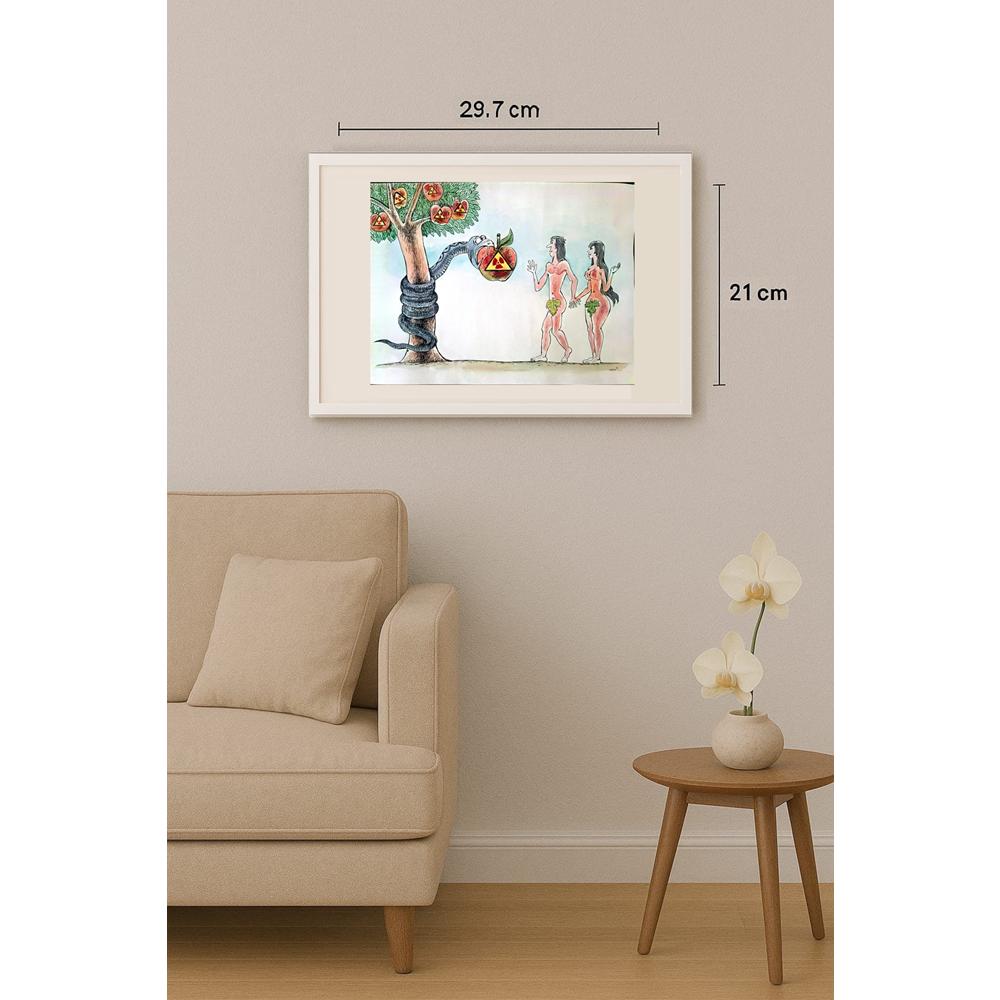 Meret Klıçev 50x35cm Orijinal Karikatür BOD02544