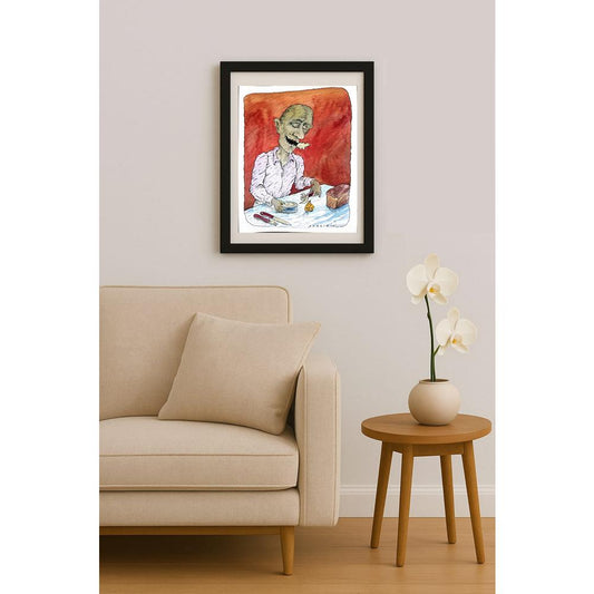 Yusup Shakirov 31x24cm Orijinal Karikatür BOD02546