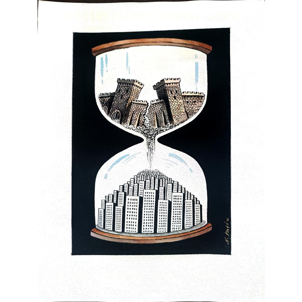 Hafız Nesiroğlu 43x30cm Orijinal Karikatür BOD02549