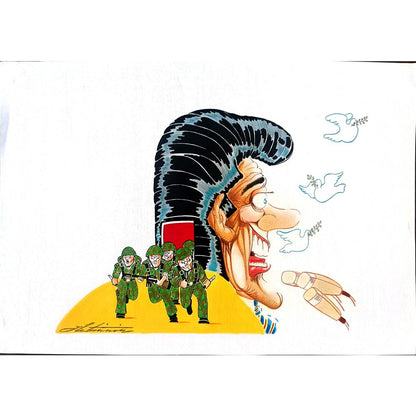 Zoran Zilaticanin 43x30cm Orijinal Karikatür BOD02551