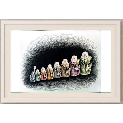 Marsel Hurmatoovich Gafarov 43x30cm Orijinal Karikatür BOD02554