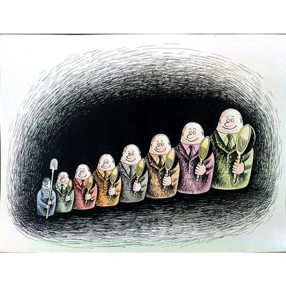 Marsel Hurmatoovich Gafarov 43x30cm Orijinal Karikatür BOD02554