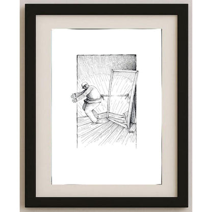 Jano Valter 43x30cm Orijinal Karikatür BOD02561
