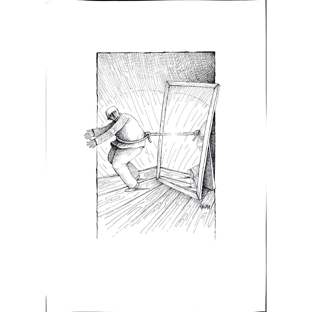 Jano Valter 43x30cm Orijinal Karikatür BOD02561