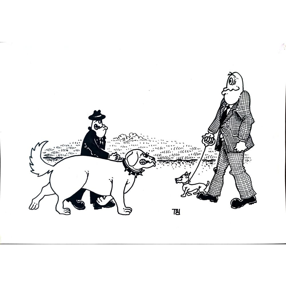 Tomislav Dusanic 29x21cm Orijinal Karikatür BOD02562