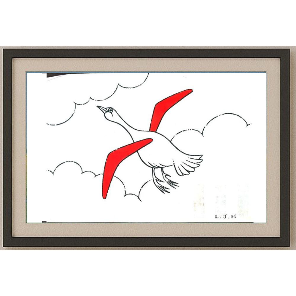 Li Jinghua 29x21cm Orijinal Karikatür BOD02564