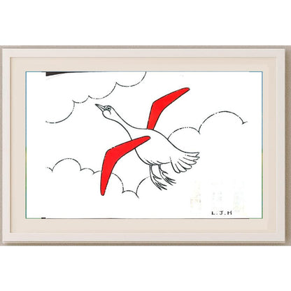 Li Jinghua 29x21cm Orijinal Karikatür BOD02564
