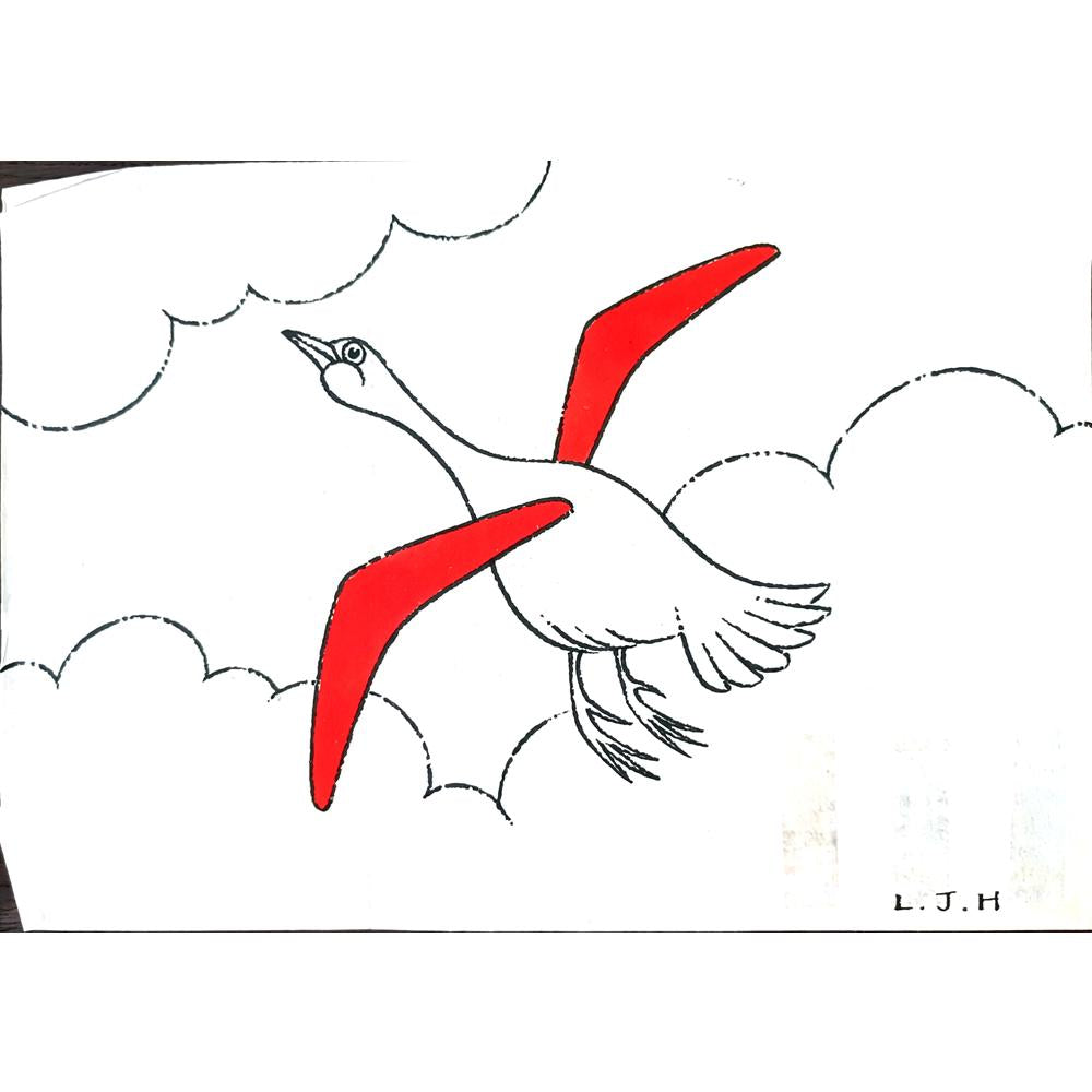 Li Jinghua 29x21cm Orijinal Karikatür BOD02564