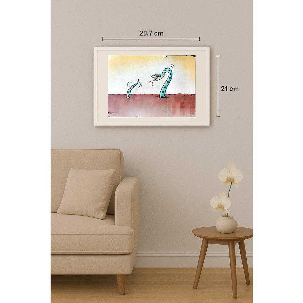 Li Jinghua 29x21cm Orijinal Karikatür BOD02565