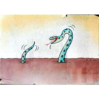 Li Jinghua 29x21cm Orijinal Karikatür BOD02565