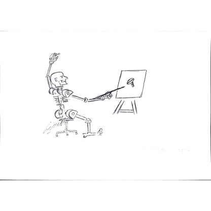 Hossin Karımi 29x21cm Orijinal Karikatür BOD02568
