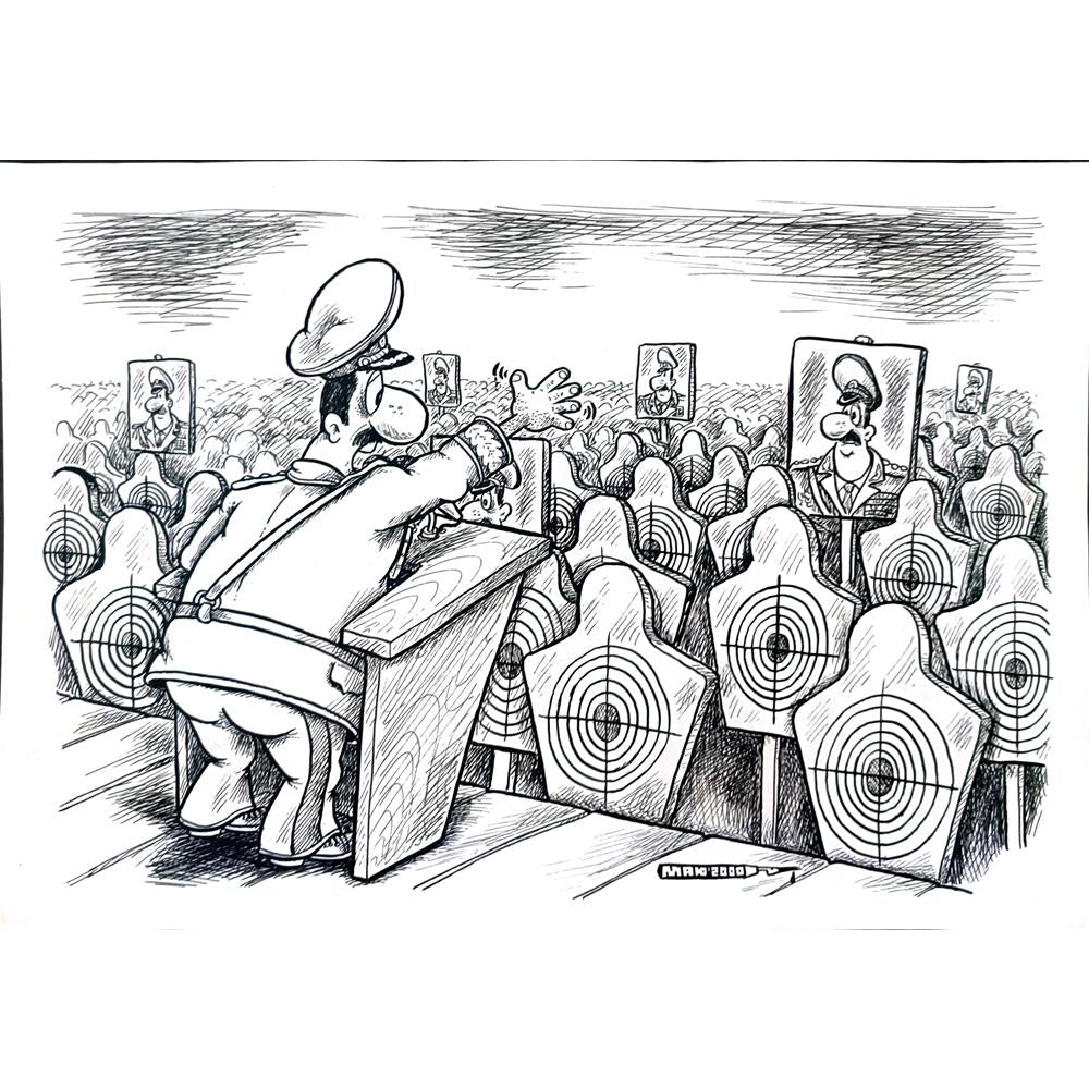 Alexander Markelov 29x21cm Orijinal Karikatür BOD02570