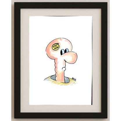 Winfried Besslich 29x21cm Orijinal Karikatür BOD02574