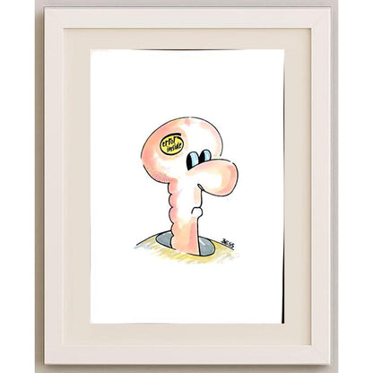 Winfried Besslich 29x21cm Orijinal Karikatür BOD02574