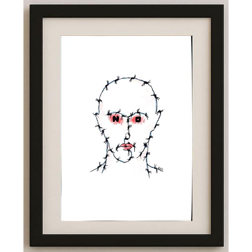 Winfried Besslich 29x21cm Orijinal Karikatür BOD02579
