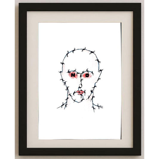 Winfried Besslich 29x21cm Orijinal Karikatür BOD02579