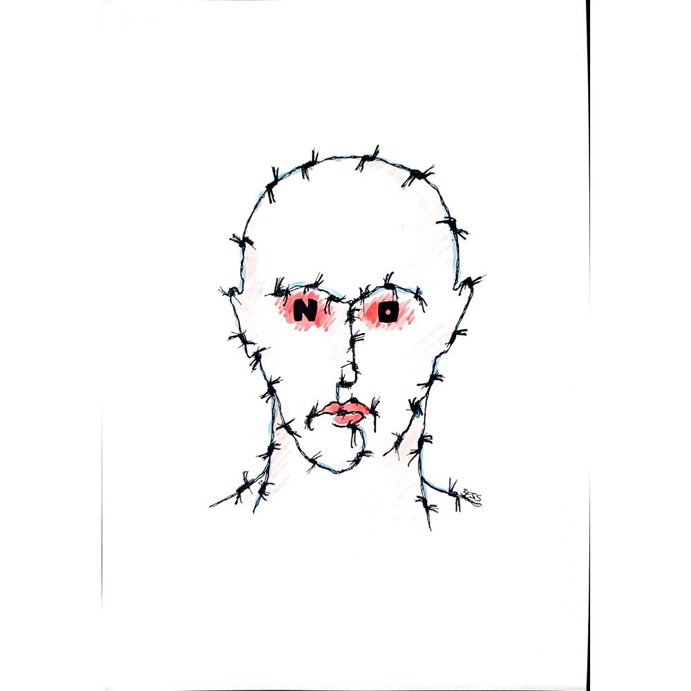 Winfried Besslich 29x21cm Orijinal Karikatür BOD02579