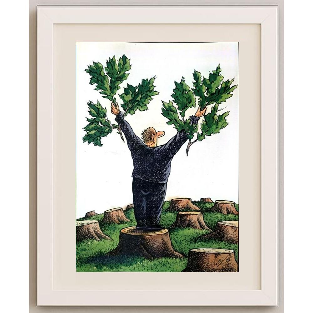 Semerenko Vladimir 29x21cm Orijinal Karikatür BOD02580