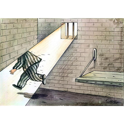 Semerenko Vladimir 29x21cm Orijinal Karikatür BOD02581