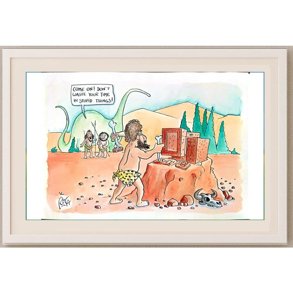 Ricardo Nunes 29x21cm Orijinal Karikatür BOD02586
