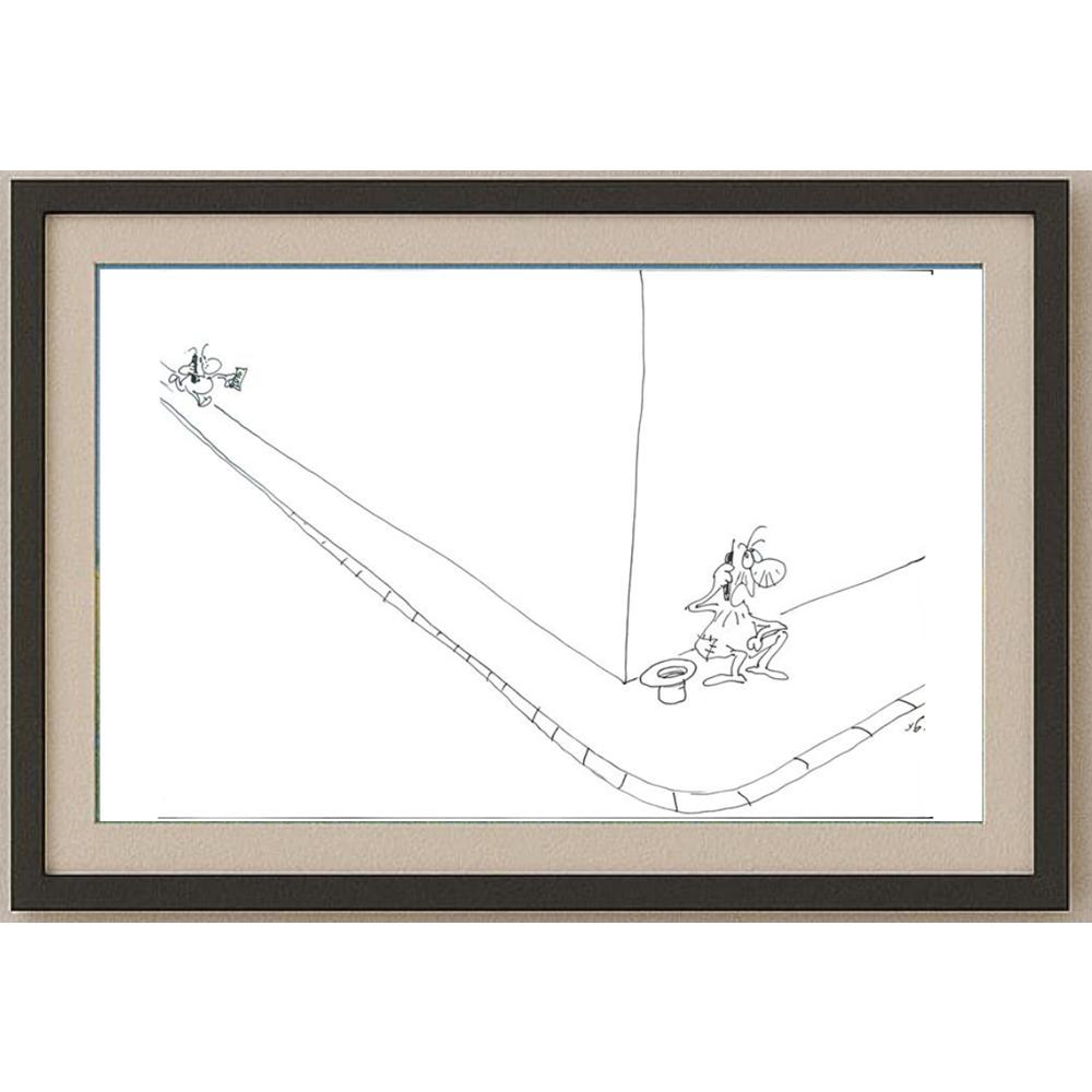 Nedjeljko Ubovic 29x21cm Orijinal Karikatür BOD02588