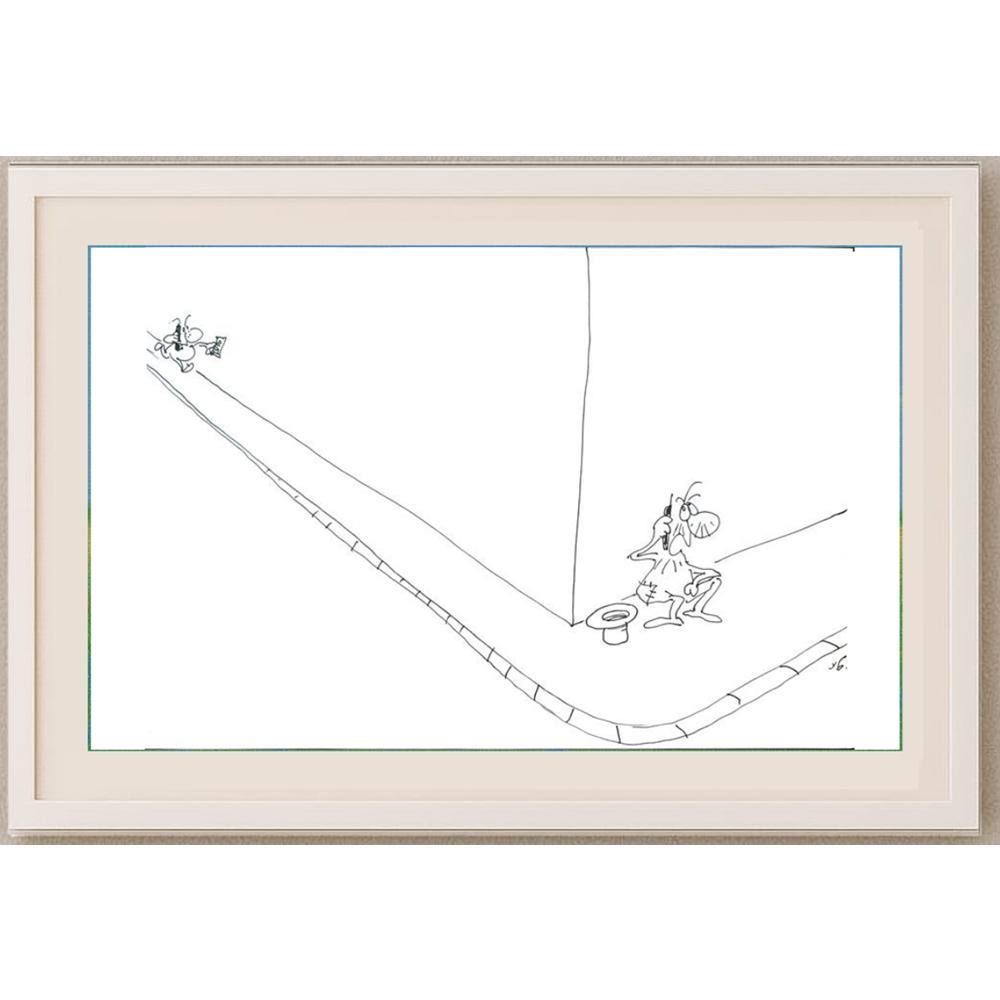 Nedjeljko Ubovic 29x21cm Orijinal Karikatür BOD02588