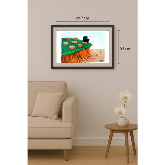 Rahardi Handining 29x21cm Orijinal Karikatür BOD02589