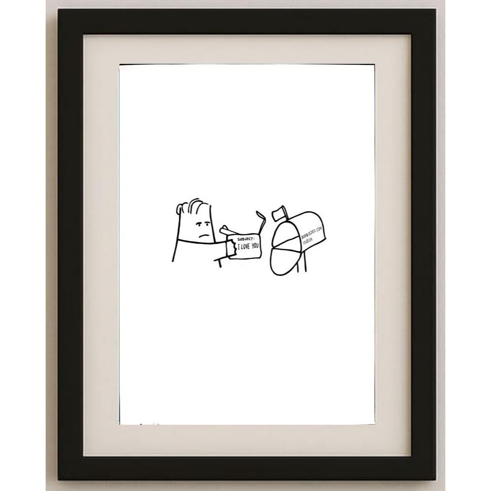 Eldes De Paula 29x21cm Orijinal Karikatür BOD02592