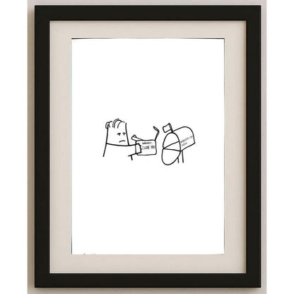 Eldes De Paula 29x21cm Orijinal Karikatür BOD02592