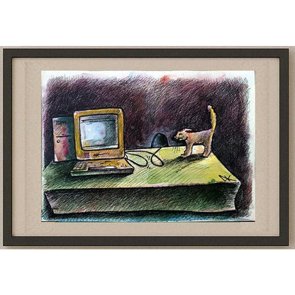 Danila Kosova 29x21cm Orijinal Karikatür BOD02594