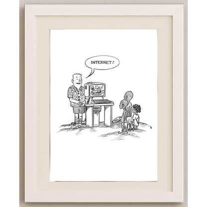 Renato Bruno 29x21cm Orijinal Karikatür BOD02599