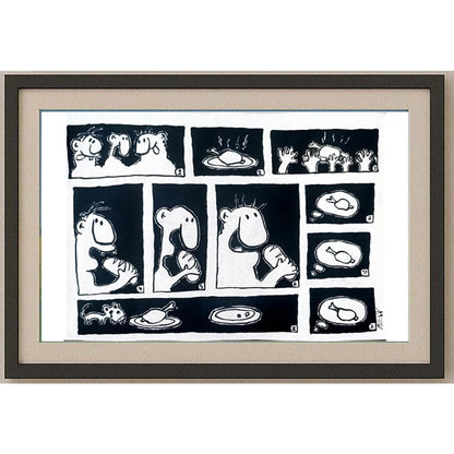 Masoom Ahi Andi 29x21cm Orijinal Karikatür BOD02605
