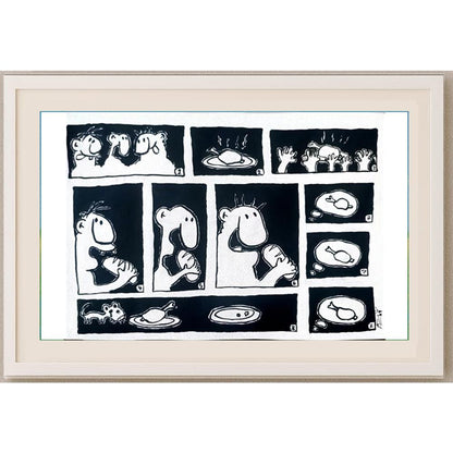 Masoom Ahi Andi 29x21cm Orijinal Karikatür BOD02605