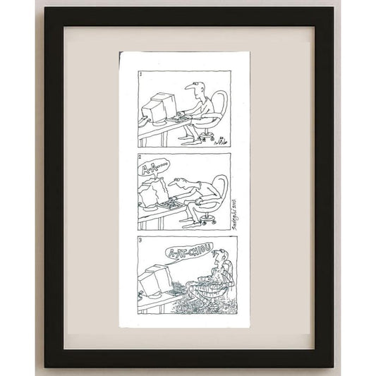 Sadeghi Saeed 43x21cm Orijinal Karikatür BOD02608