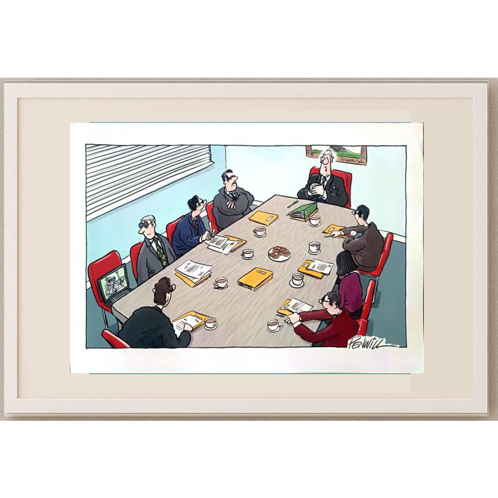 Roger Penwill 43x30cm Orijinal Karikatür BOD02609