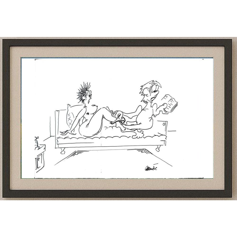 Branko Premuzic 29x21cm Orijinal Karikatür BOD02621
