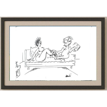 Branko Premuzic 29x21cm Orijinal Karikatür BOD02621