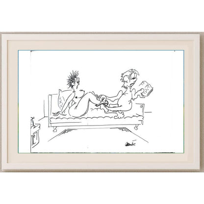 Branko Premuzic 29x21cm Orijinal Karikatür BOD02621
