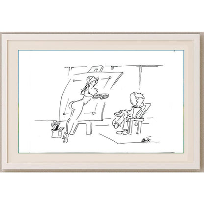 Branko Premuzic 29x21cm Orijinal Karikatür BOD02622