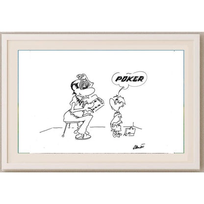 Branko Premuzic 29x21cm Orijinal Karikatür BOD02624