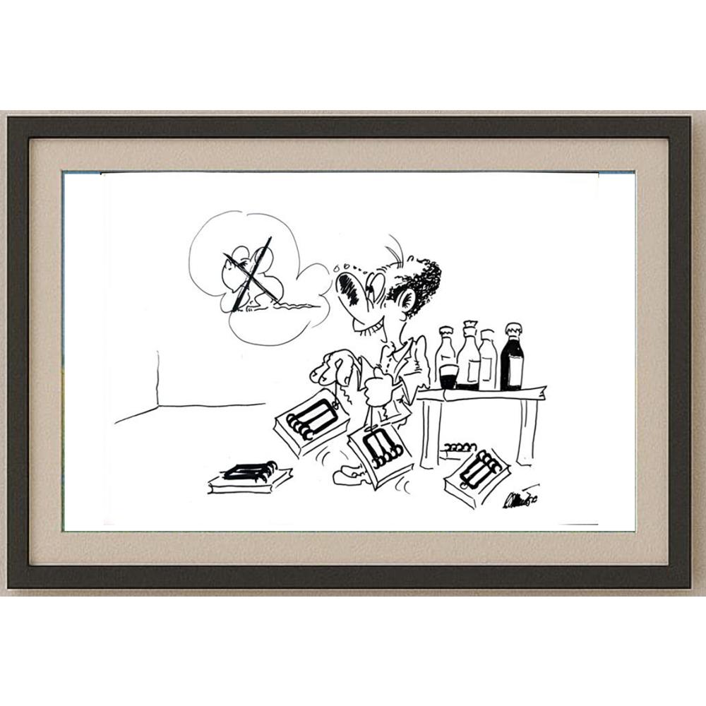 Branko Premuzic 29x21cm Orijinal Karikatür BOD02625