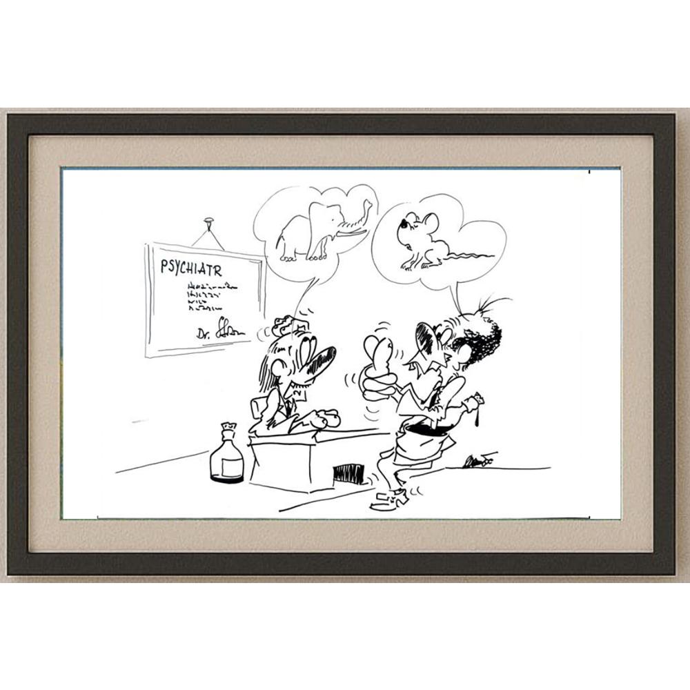 Branko Premuzic 29x21cm Orijinal Karikatür BOD02626