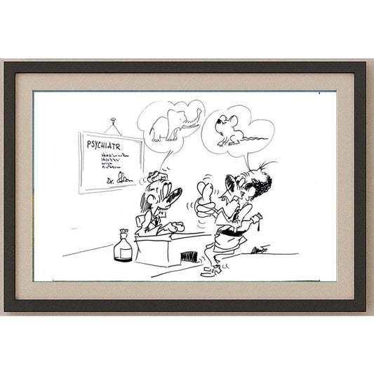 Branko Premuzic 29x21cm Orijinal Karikatür BOD02626