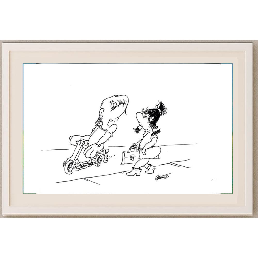 Branko Premuzic 29x21cm Orijinal Karikatür BOD02628