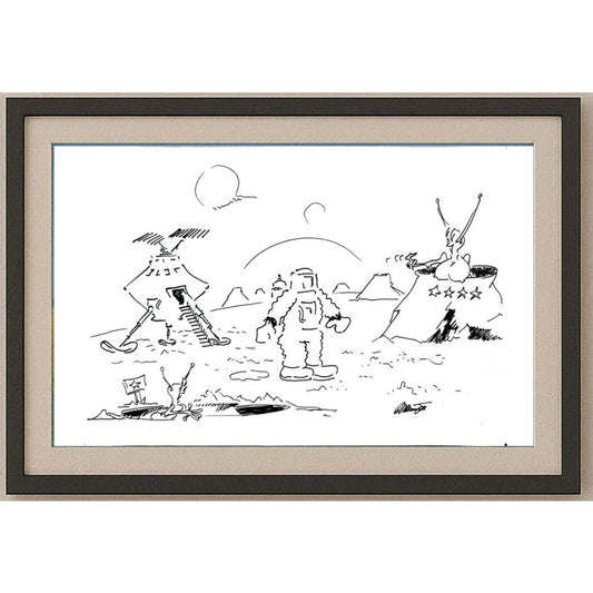 Branko Premuzic 29x21cm Orijinal Karikatür BOD02630