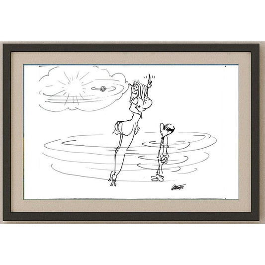 Branko Premuzic 29x21cm Orijinal Karikatür BOD02632