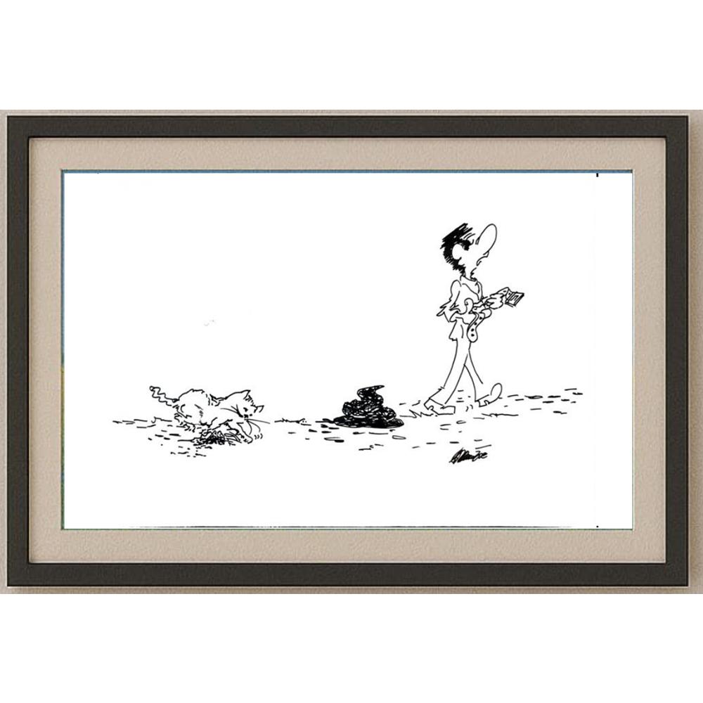 Branko Premuzic 29x21cm Orijinal Karikatür BOD02633