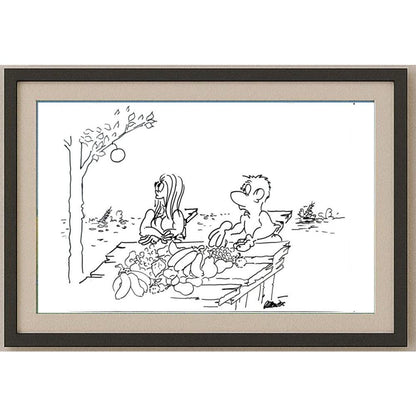 Branko Premuzic 29x21cm Orijinal Karikatür BOD02636