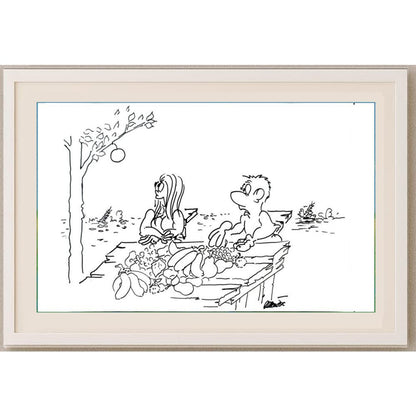Branko Premuzic 29x21cm Orijinal Karikatür BOD02636