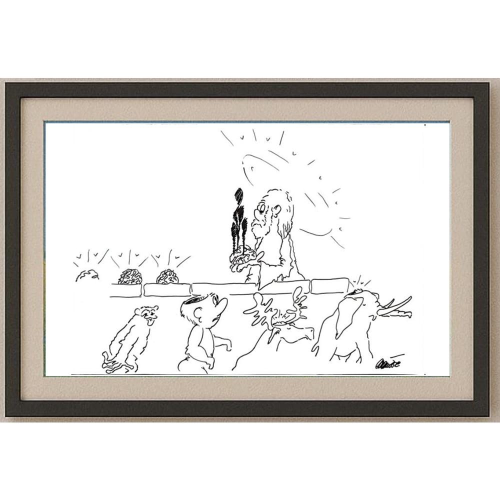Branko Premuzic 29x21cm Orijinal Karikatür BOD02637